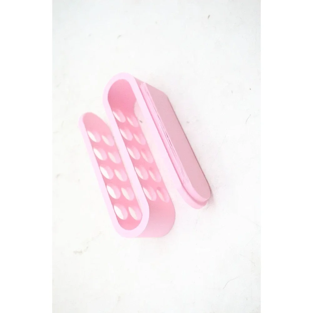 Modern Desktop Office Organizer - 3D Printed Pen/Pencil Holder - Pink - USA